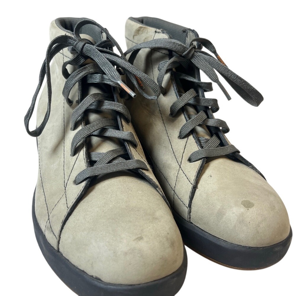 Worx TK45148 Gray HighTop LaceUp Rubber Sole Boots‎ Shoes Size 8 Womens